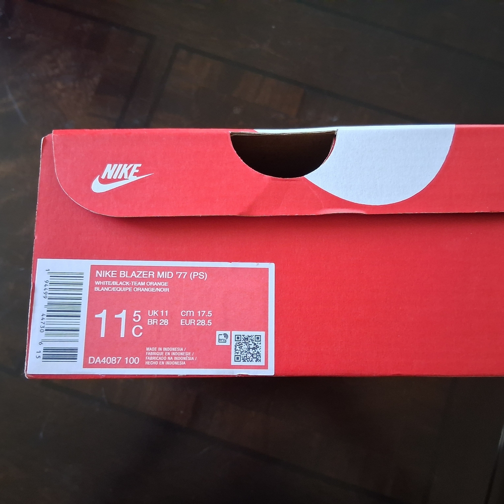Nike Blazer Mid 77 (PS) Red Box